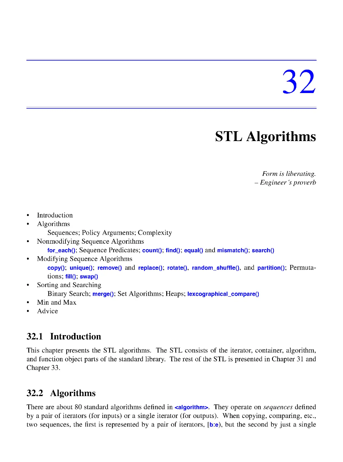 32. STL Algorithms