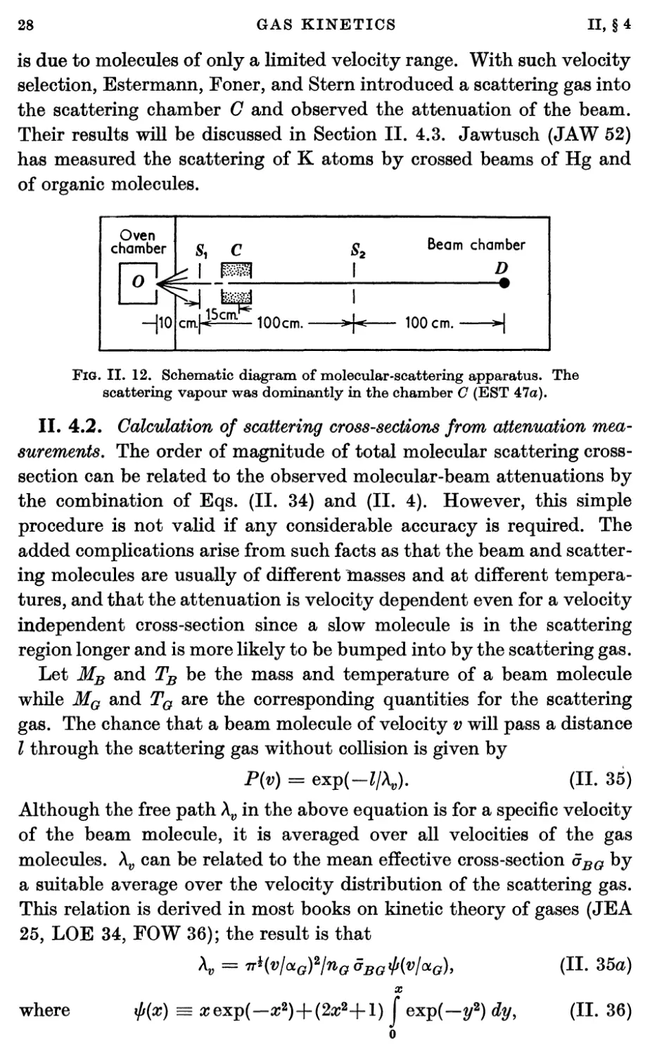II.4.2. Calculation of scattering cross-sections from attenuation measurements