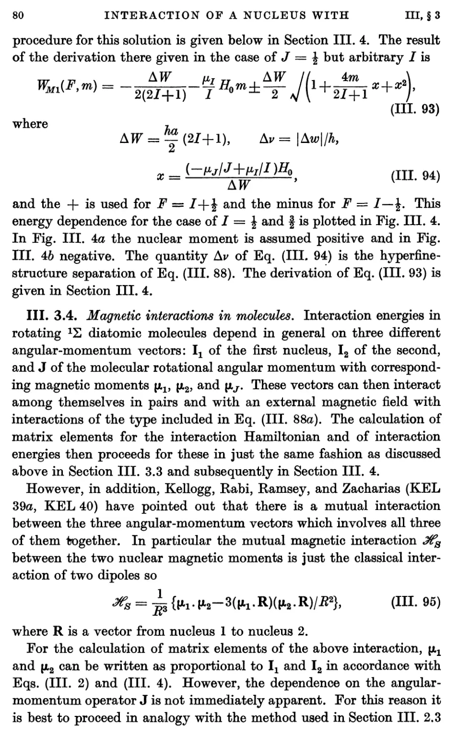 III.3.4. Magnetic interactions in molecules