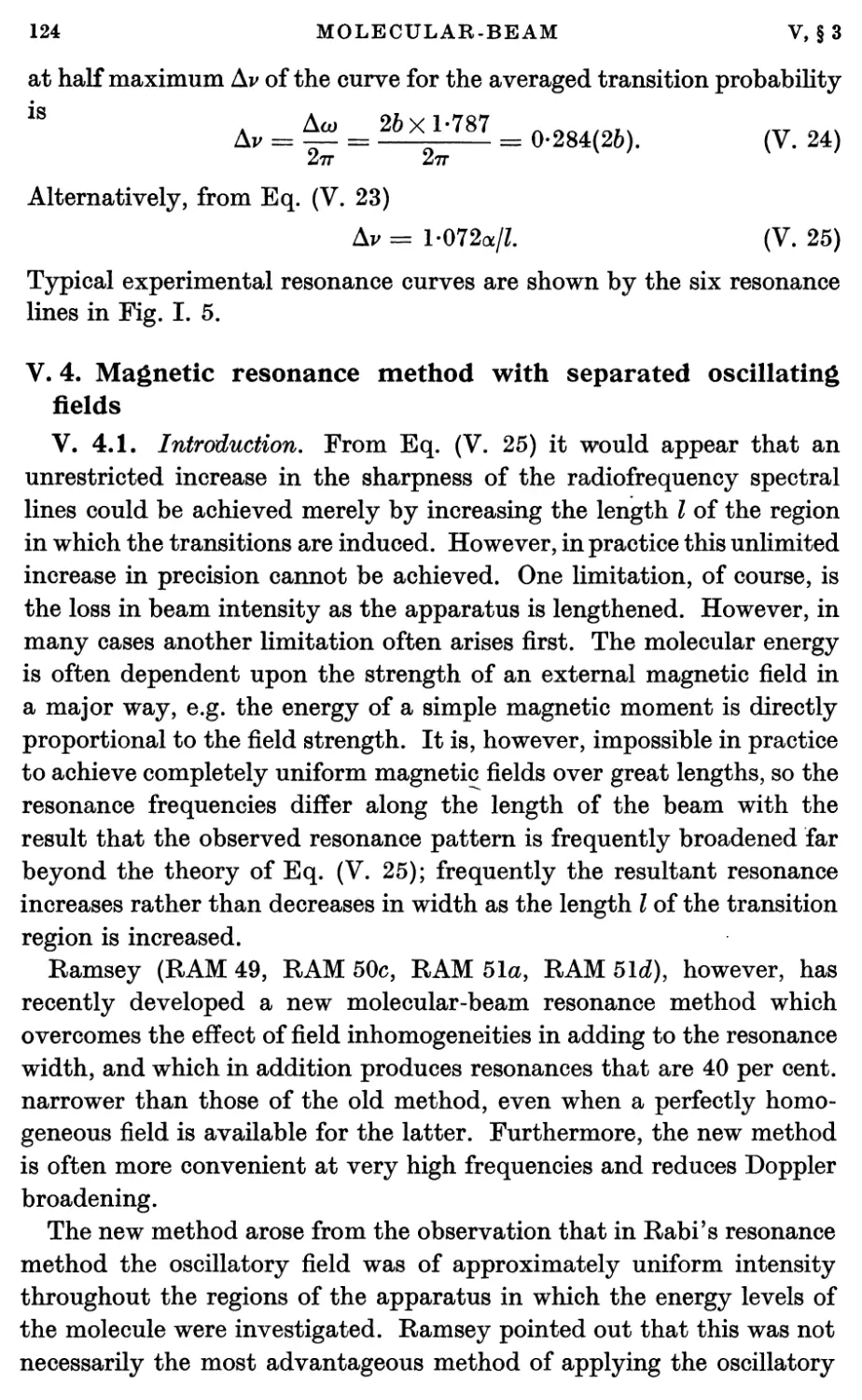 V.4. Magnetic Resonance Method with Separated Oscillating Fields