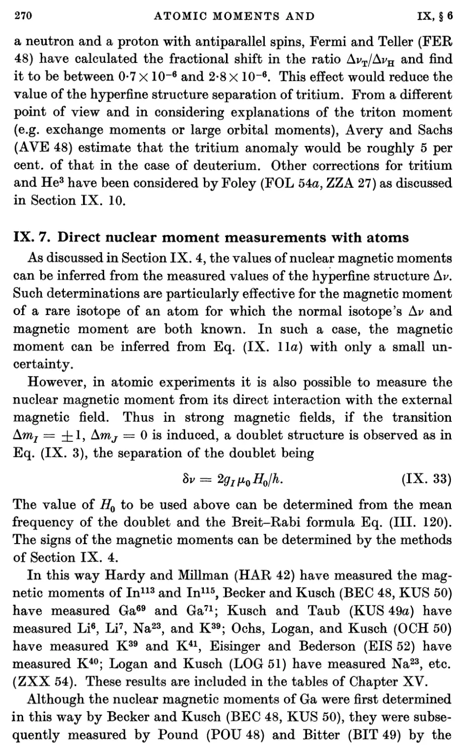 IX.7. Direct Nuclear Moment Measurements with Atoms
