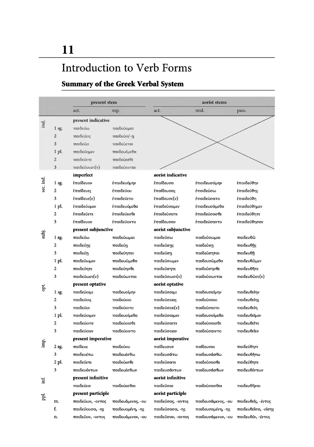 11. Introduction to Verb Forms