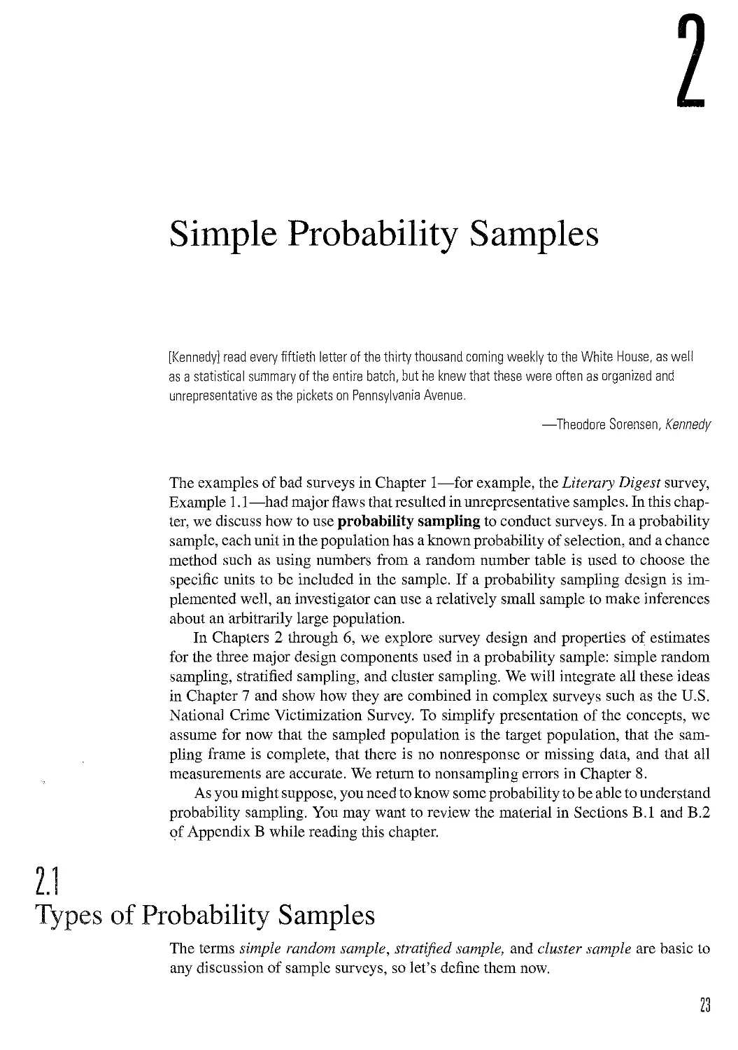 2 Simple Probability Samples