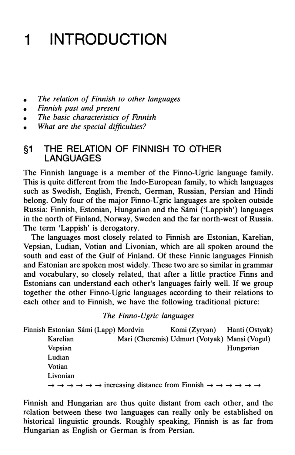 1 Introduction
§2 Finnish past and present