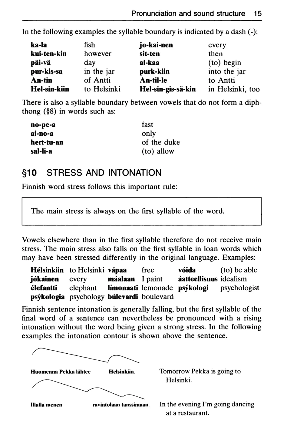 §10 Stress and intonation