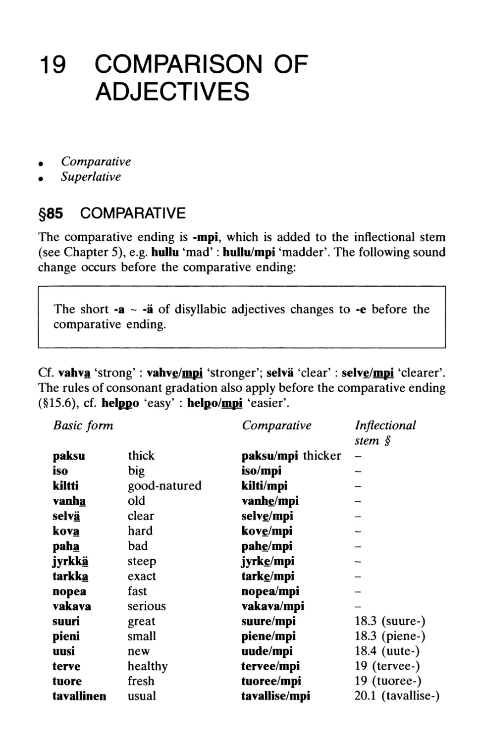 19 Comparison of adjectives