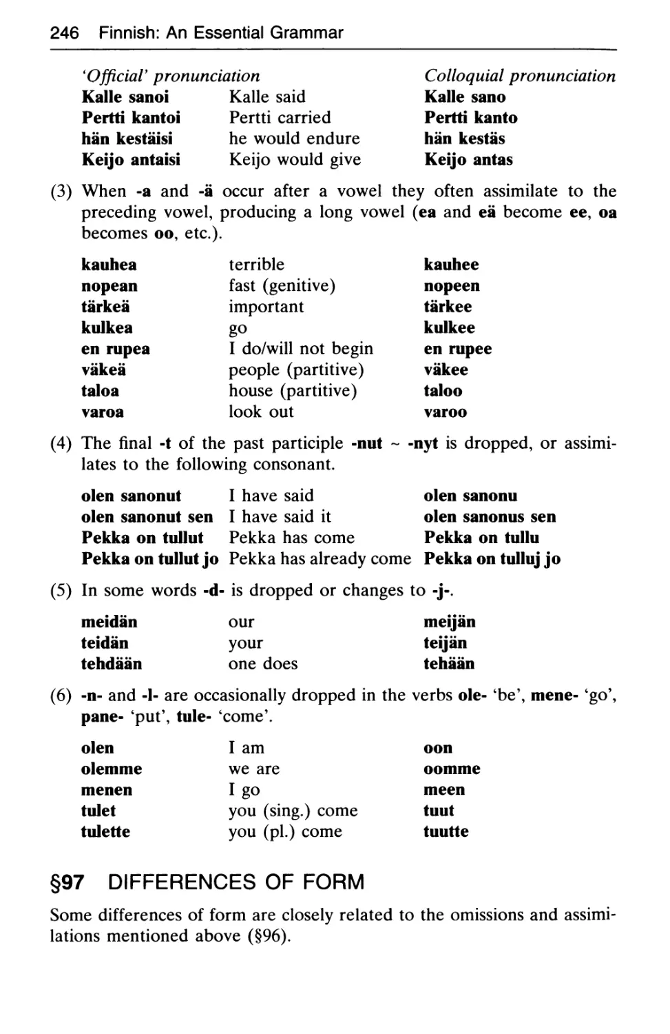 §97 Differences of form