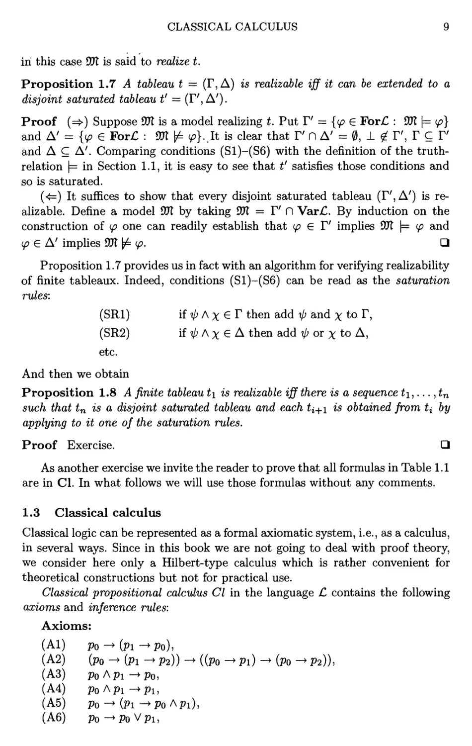 1.3 Classical calculus