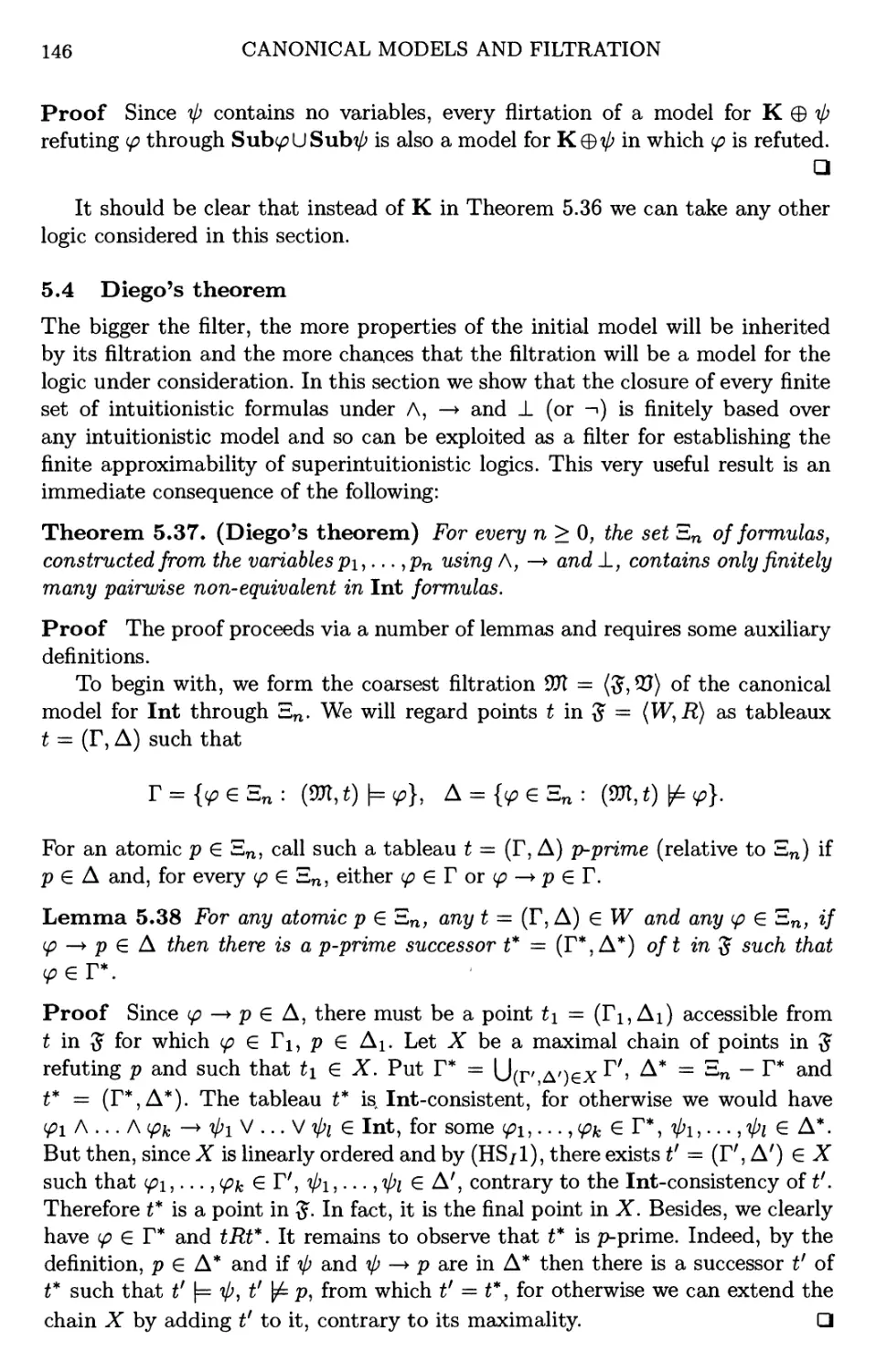 5.4 Diego's theorem