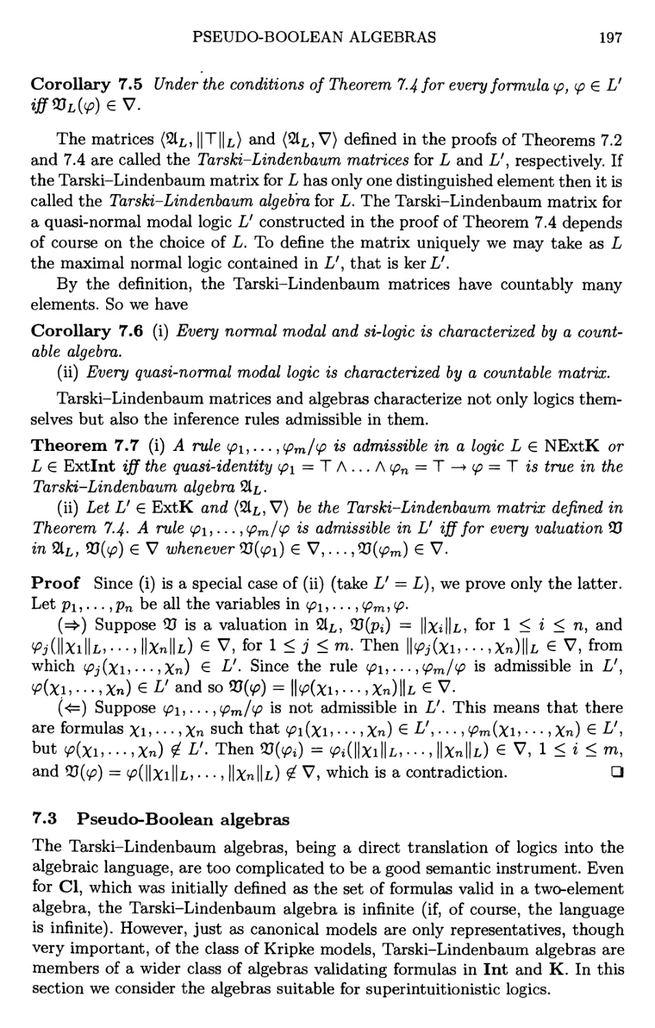 7.3 Pseudo-Boolean algebras