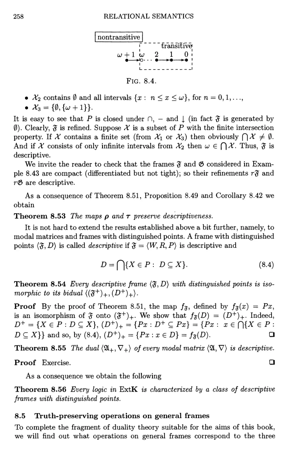 8.5 Truth-preserving operations on general frames