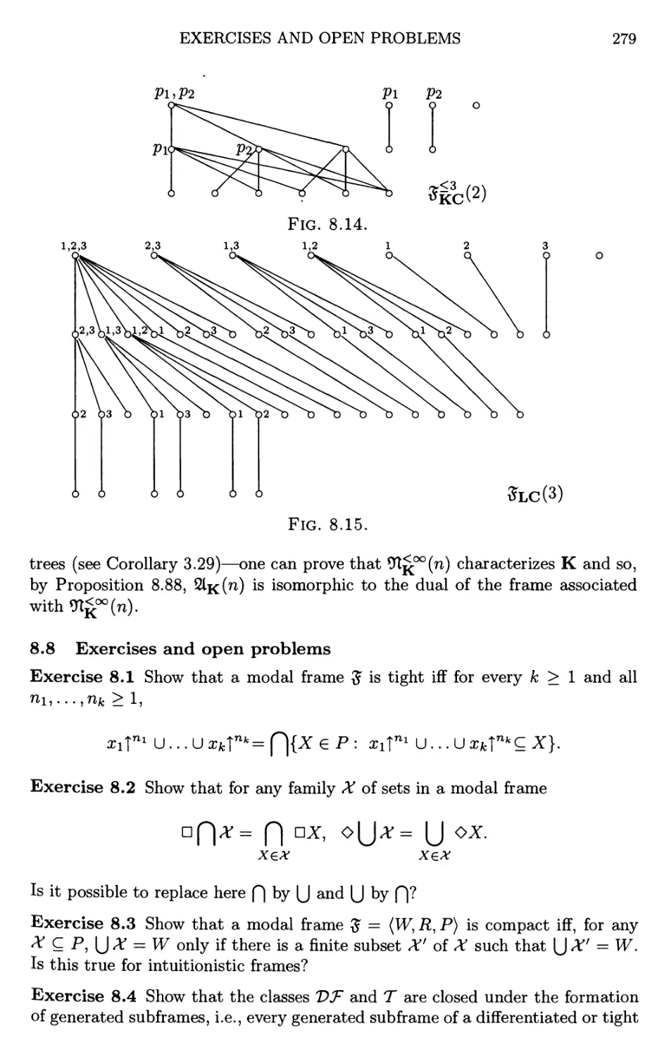 8.8 Exercises and open problems