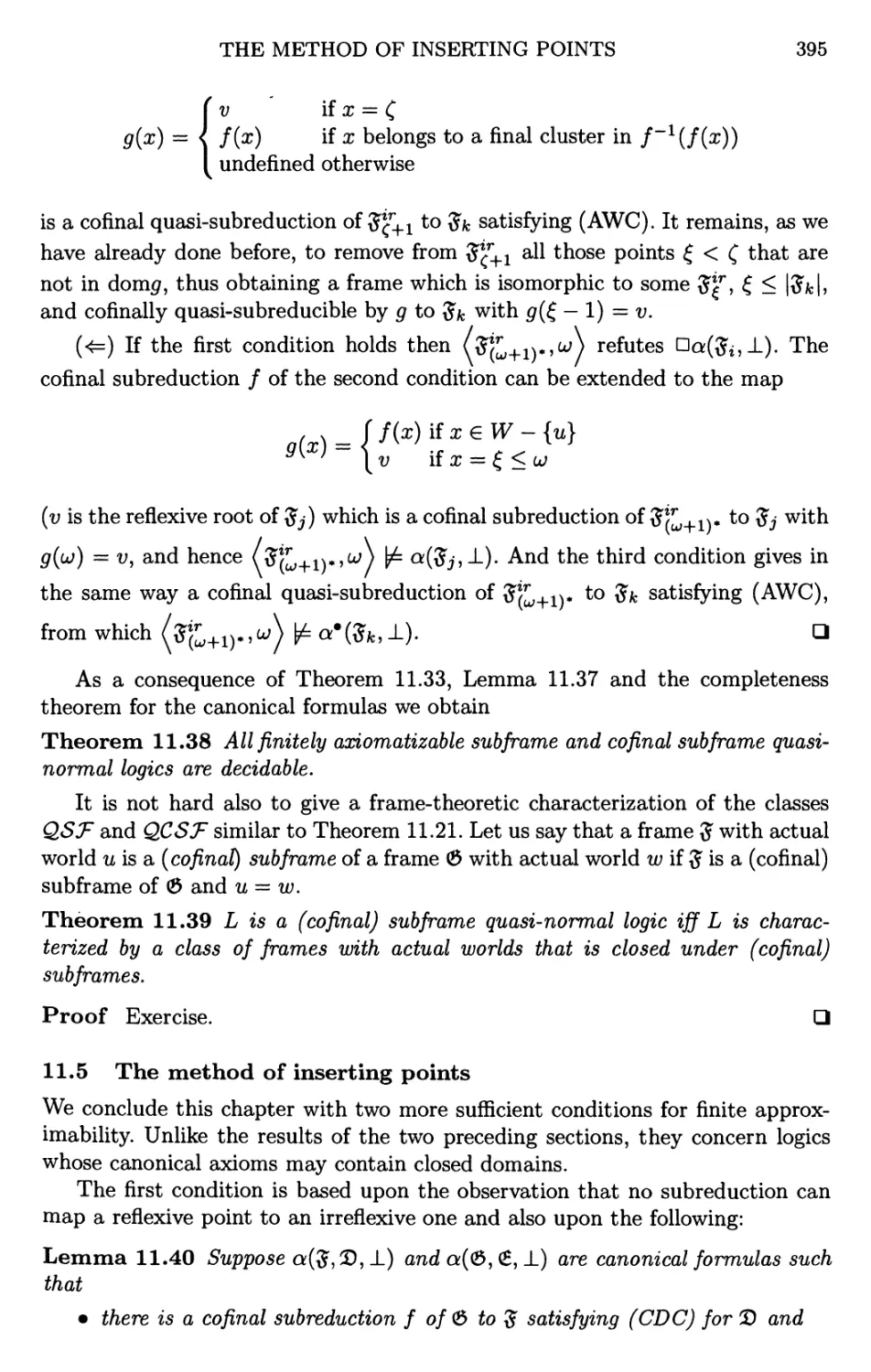 11.5 The method of inserting points