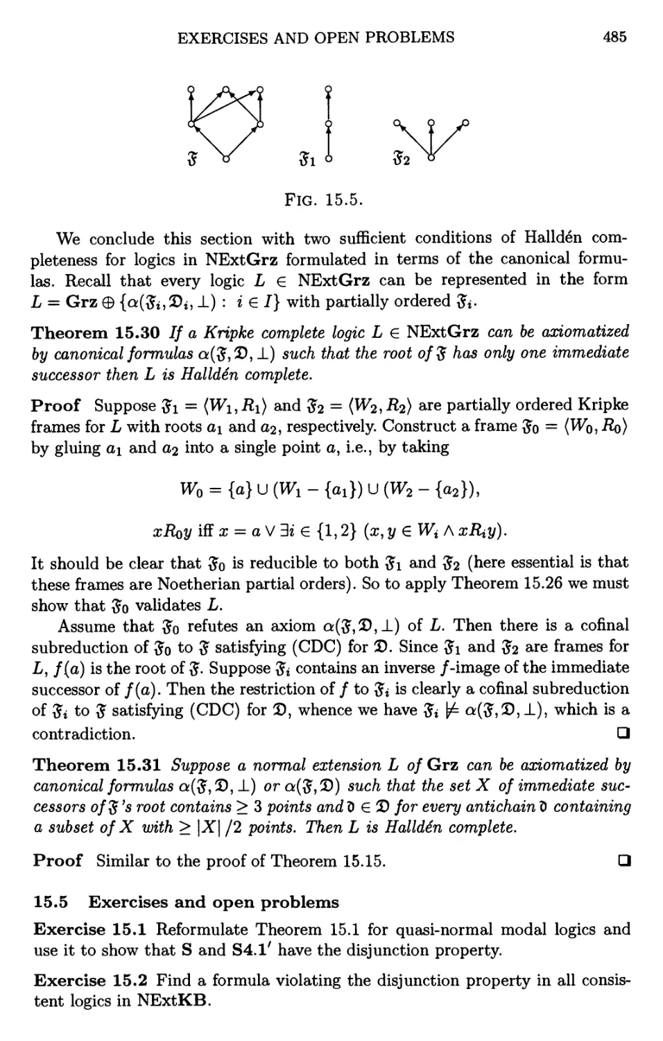 15.5 Exercises and open problems