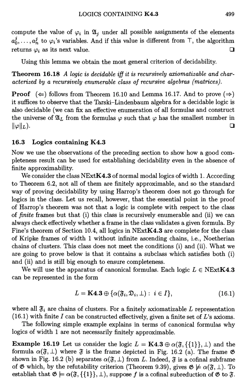 16.3 Logics containing K4.3