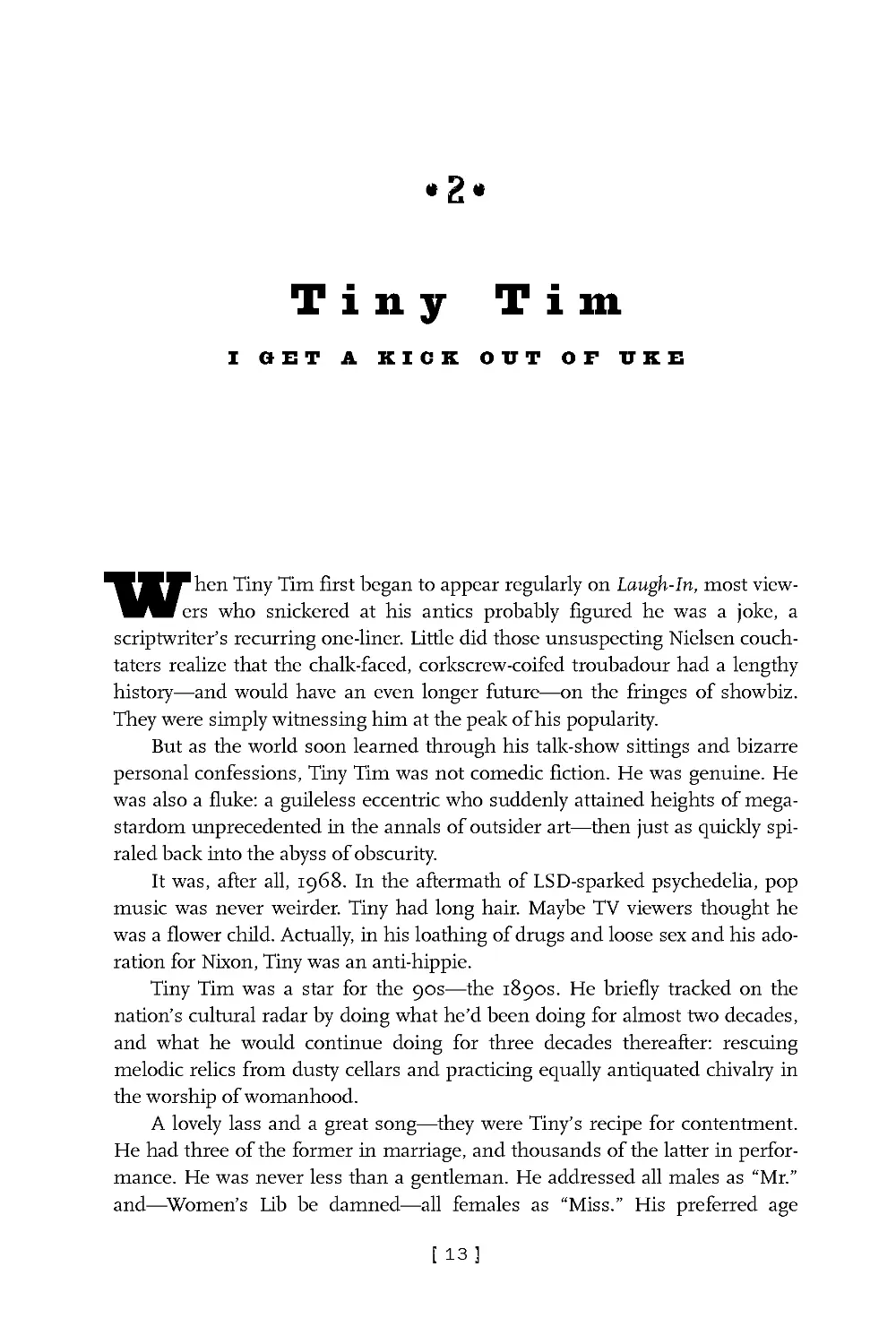 2 Tiny Tim: I Get a Kick Out of Uke