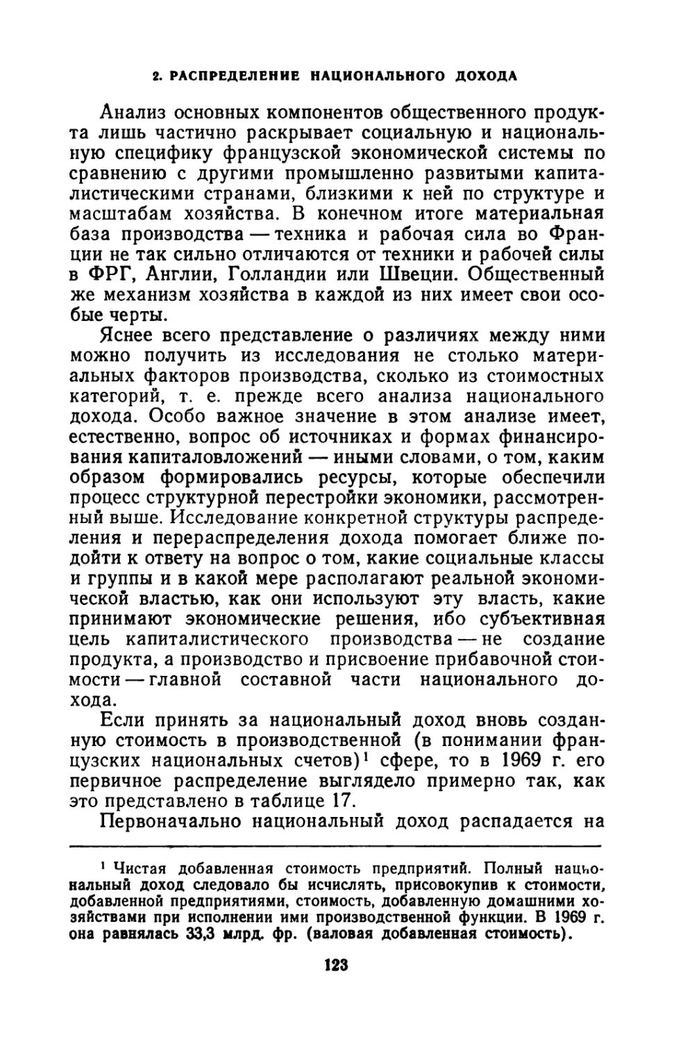 2. Распределение национального дохода