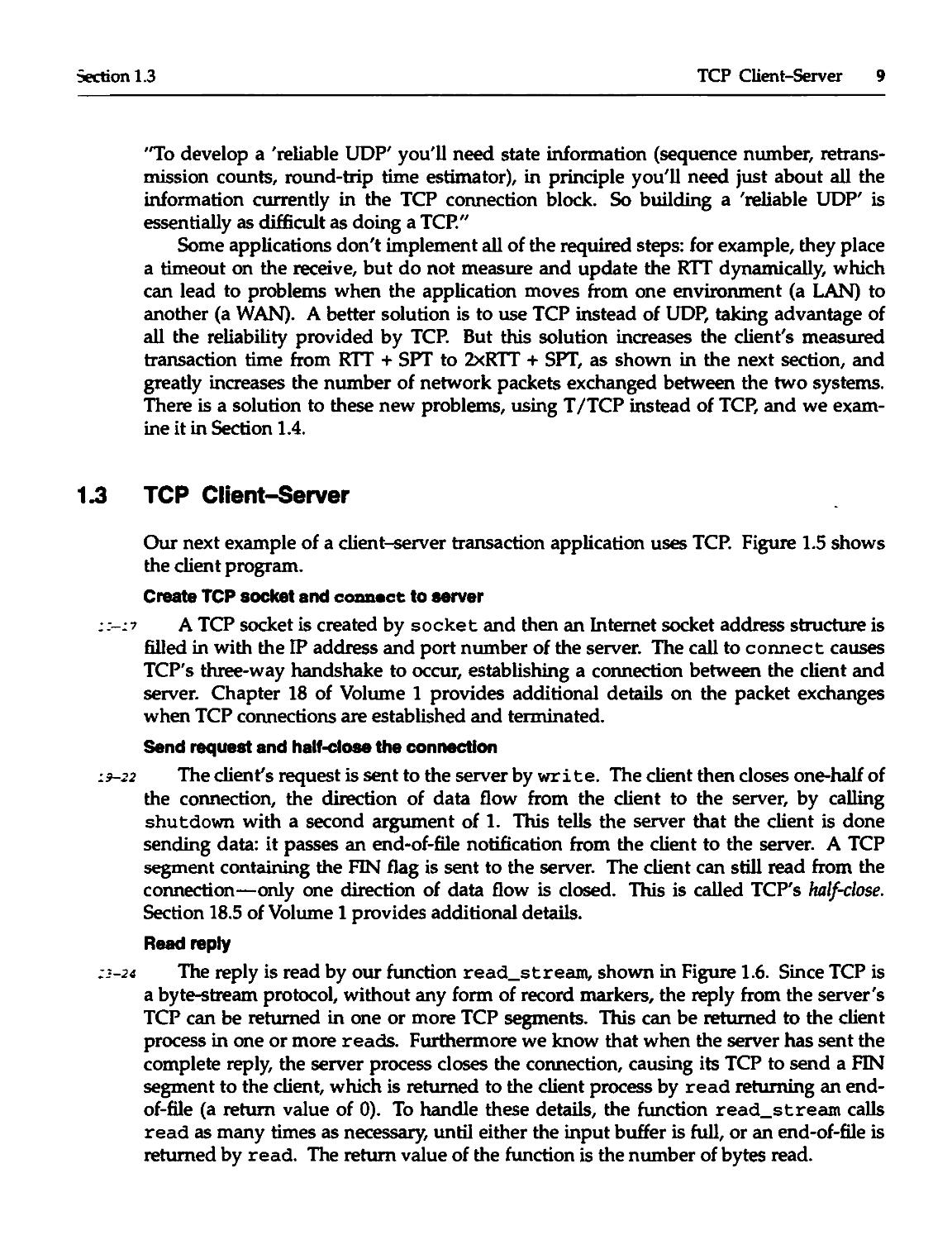 1.3 TCP Client-Server
