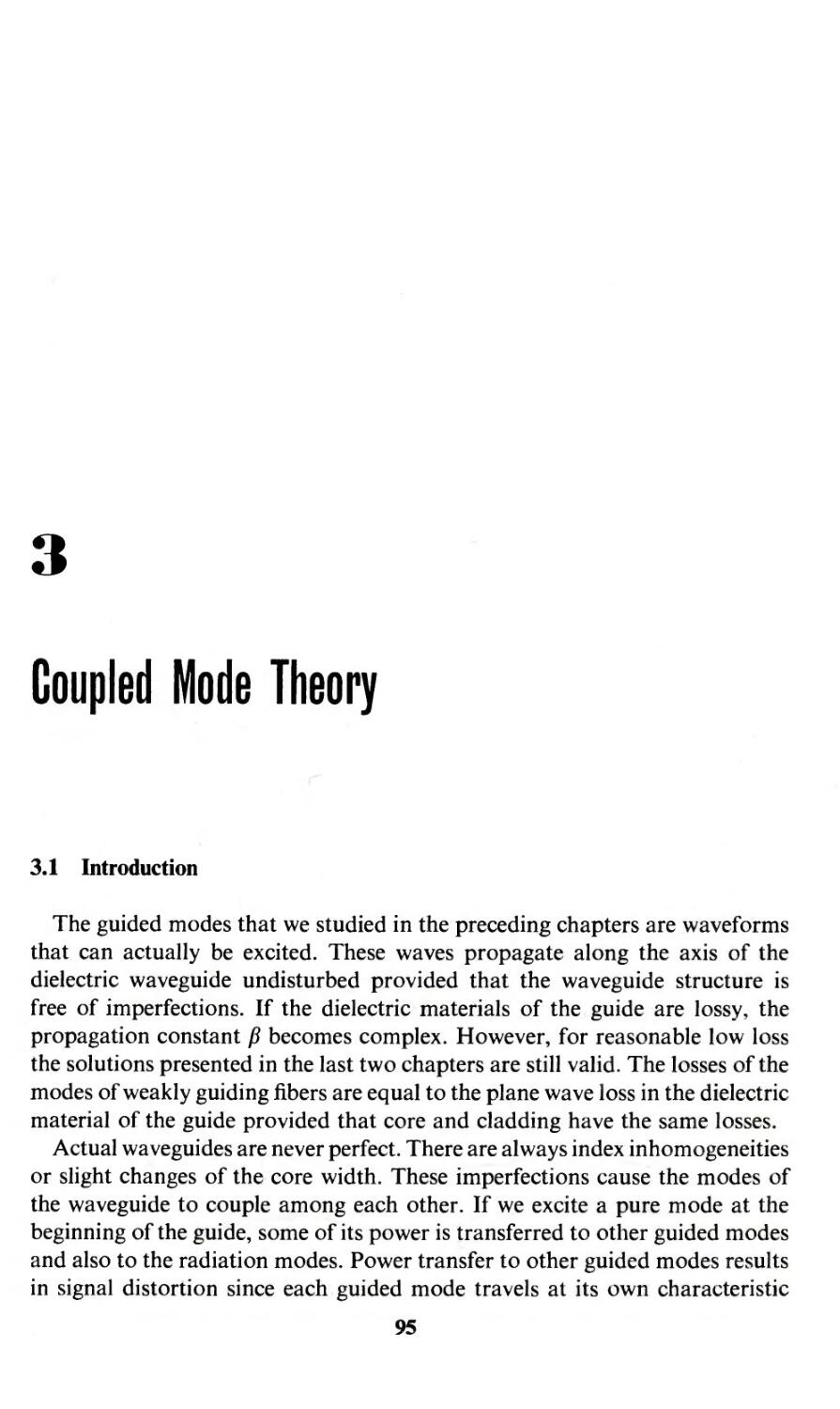 Chapter 3. Coupled Mode Theory
Coupled mode theory, 95-131