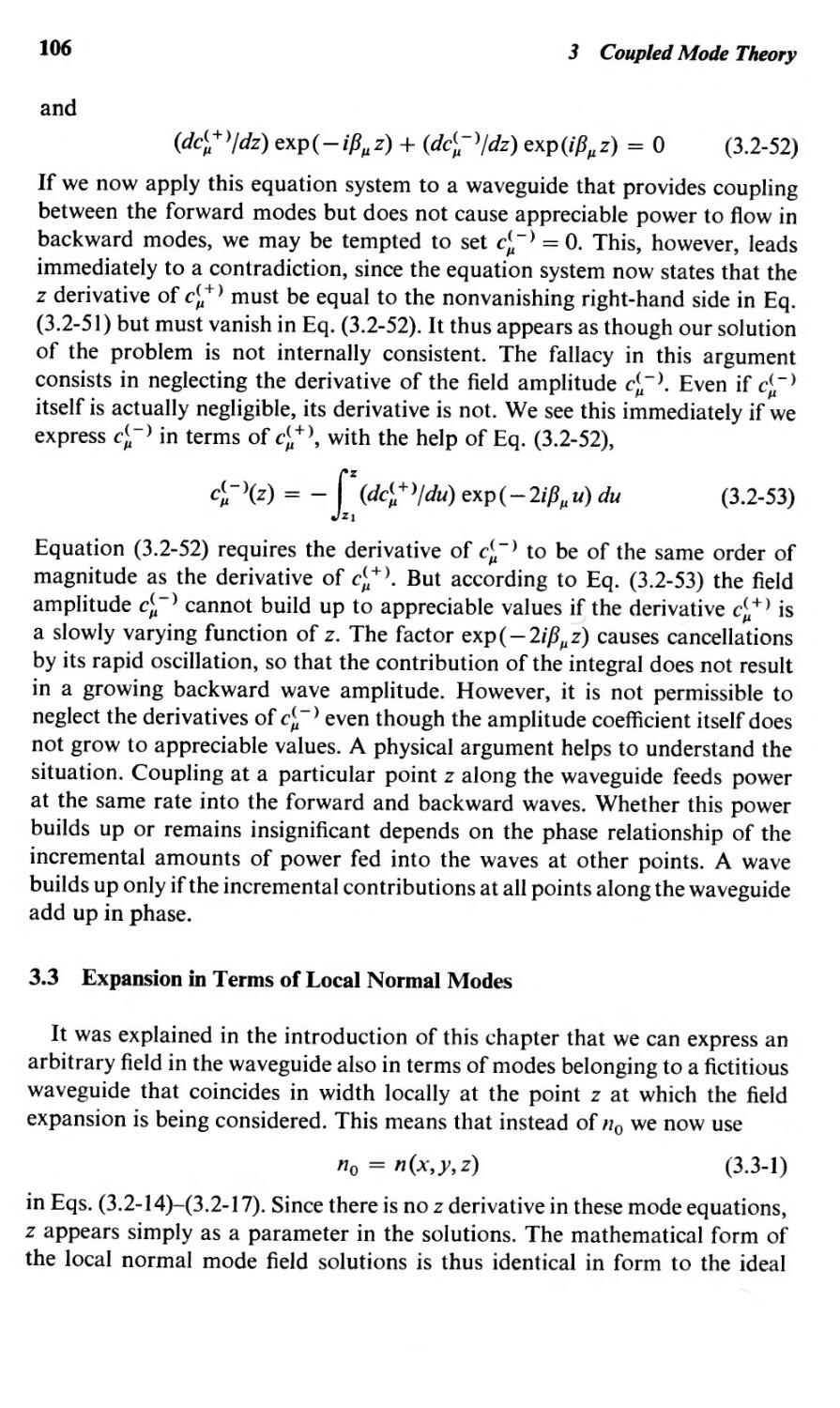 3.3 Expansion in Terms of Local Normal Modes 106
--- local modes, 106
Local mode expansion, 106