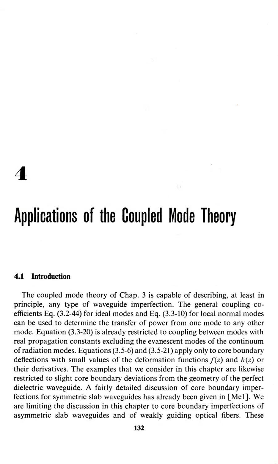 Chapter 4. Applications of the Coupled Mode Theory
Core boundary imperfection, 132
Waveguide imperfections, 132