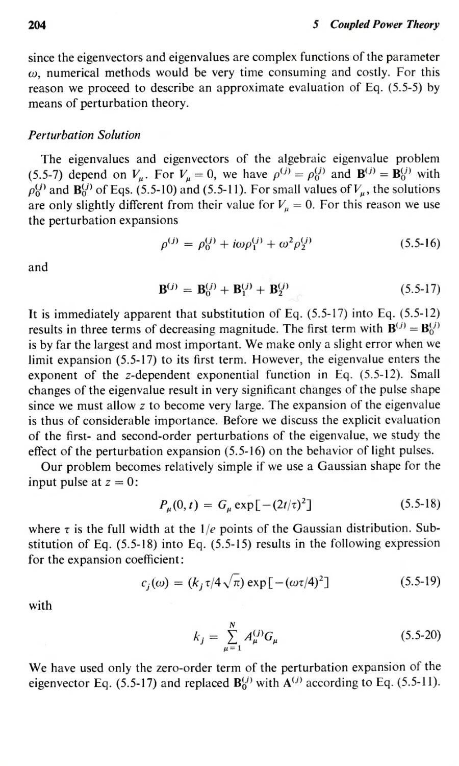 Gaussian distribution, 204
Perturbation expansion, 204
204