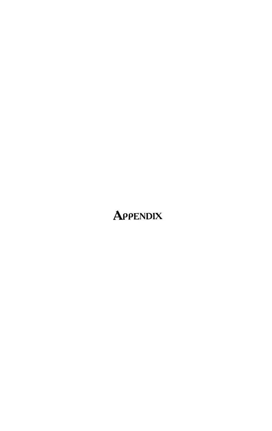 Appendix