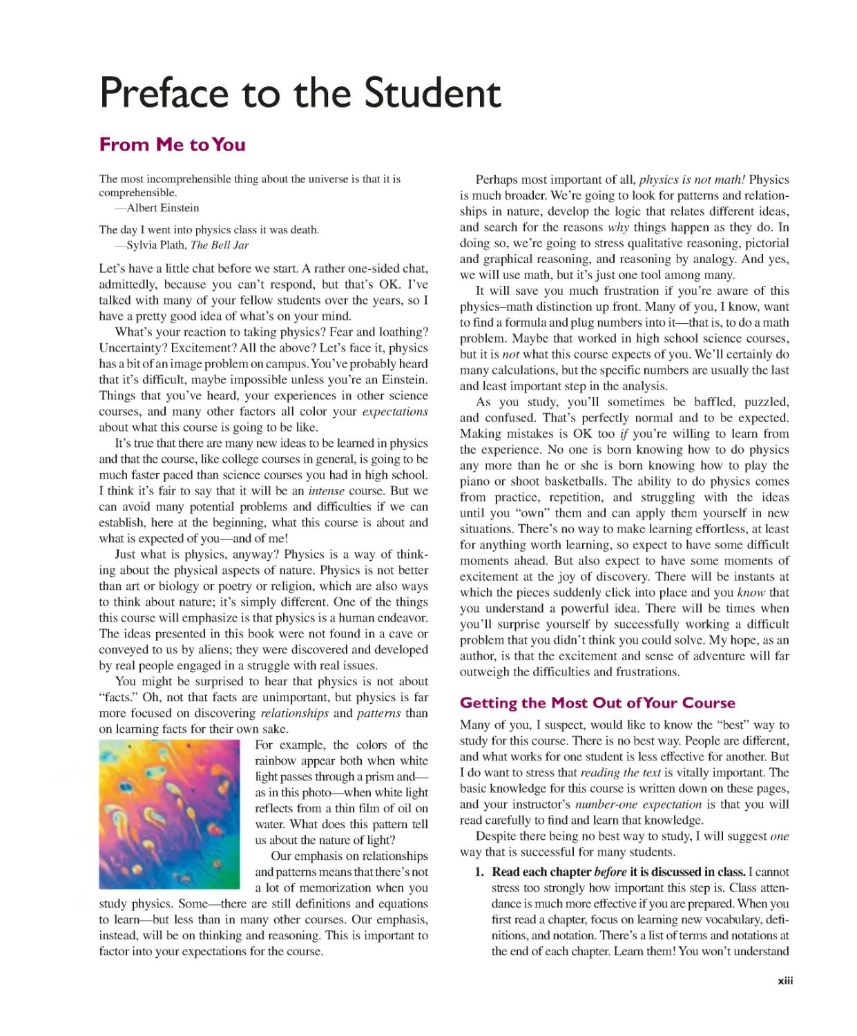 Preface to the Student