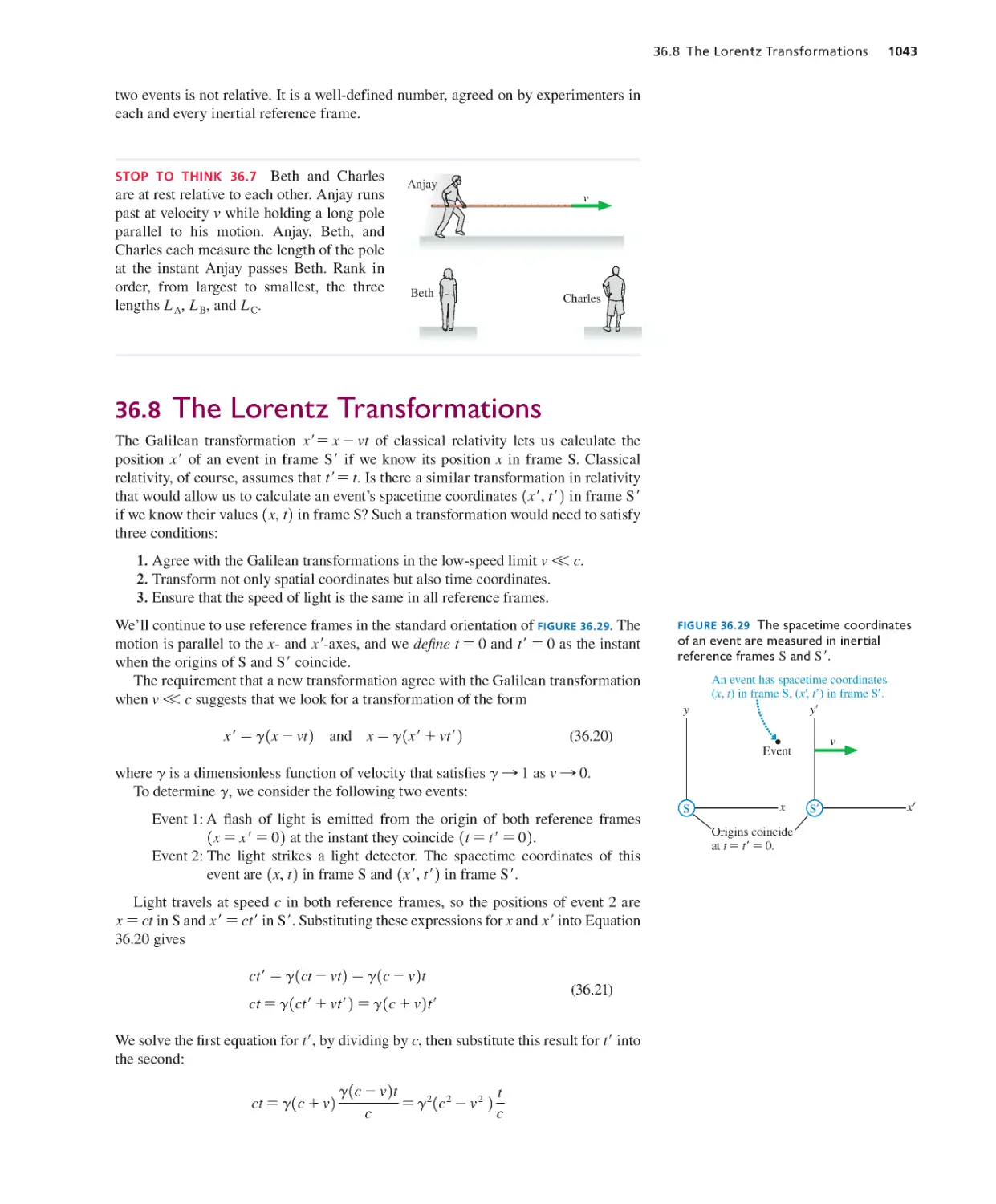 36.8. The Lorentz Transformations