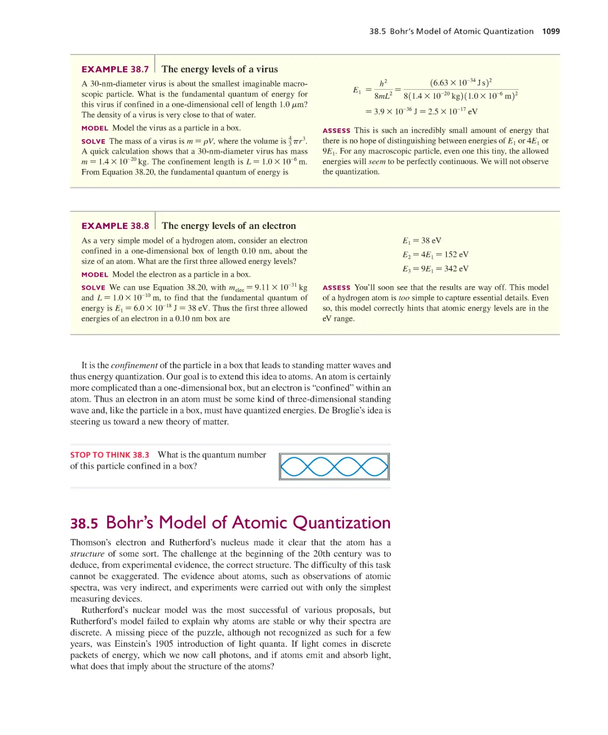 38.5. Bohr’s Model of Atomic Quantization