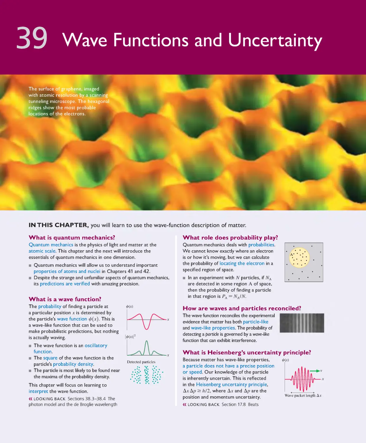 Chapter 39: Wave Functions and Uncertainty