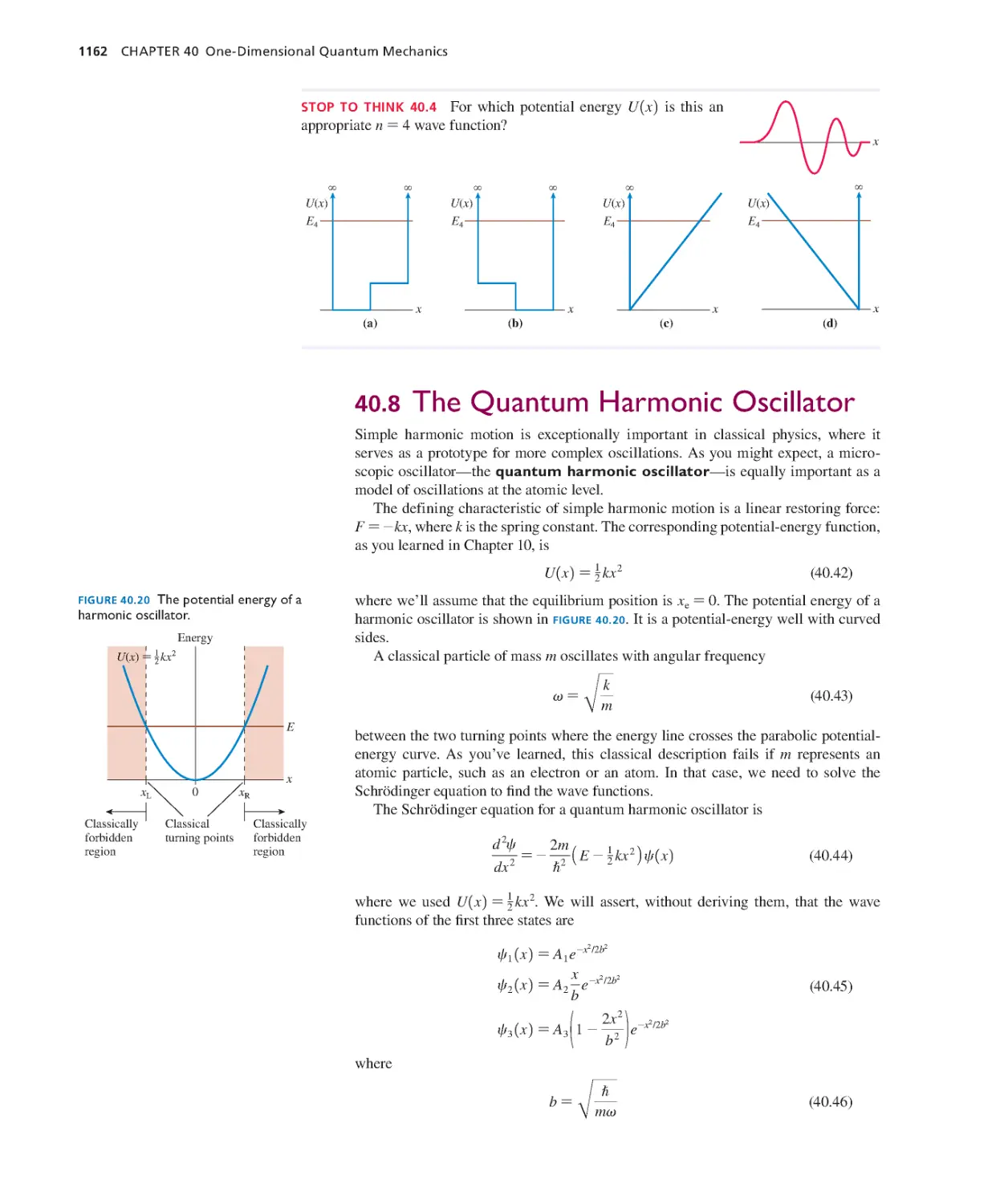 40.8. The Quantum Harmonic Oscillator