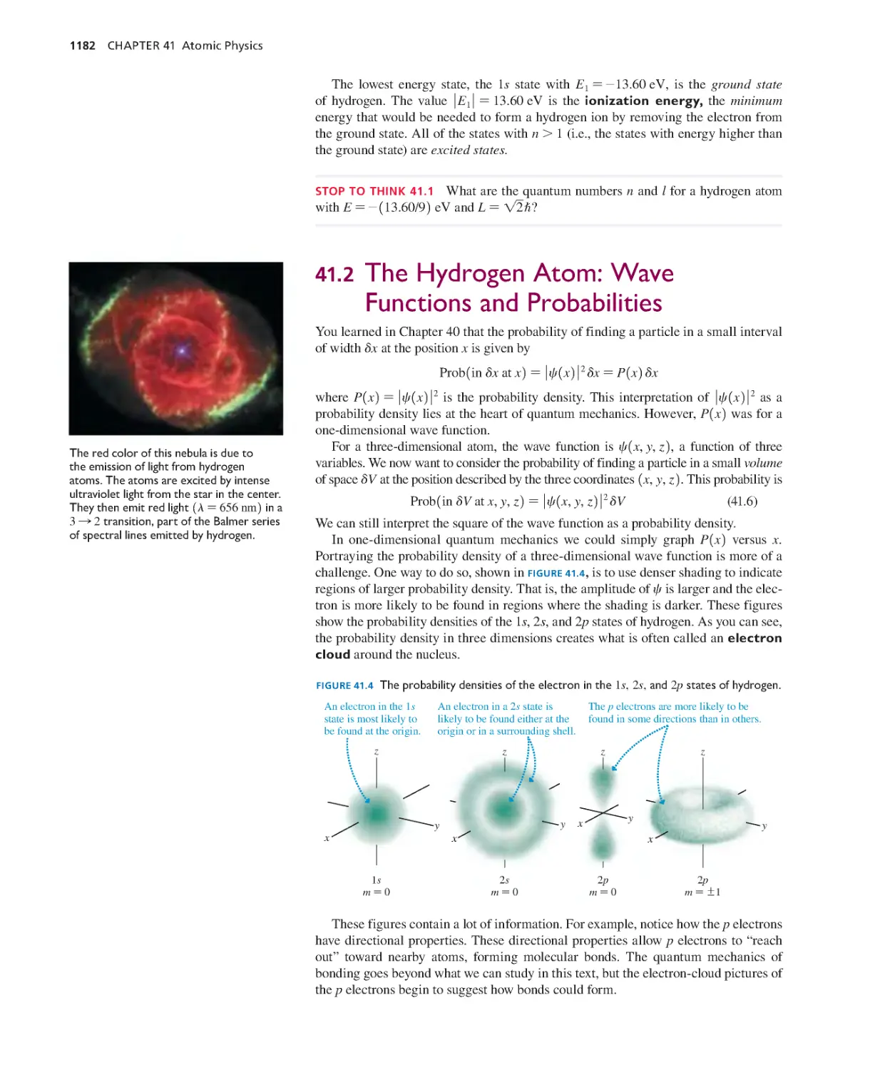 41.2. The Hydrogen Atom: Wave Functions and Probabilities