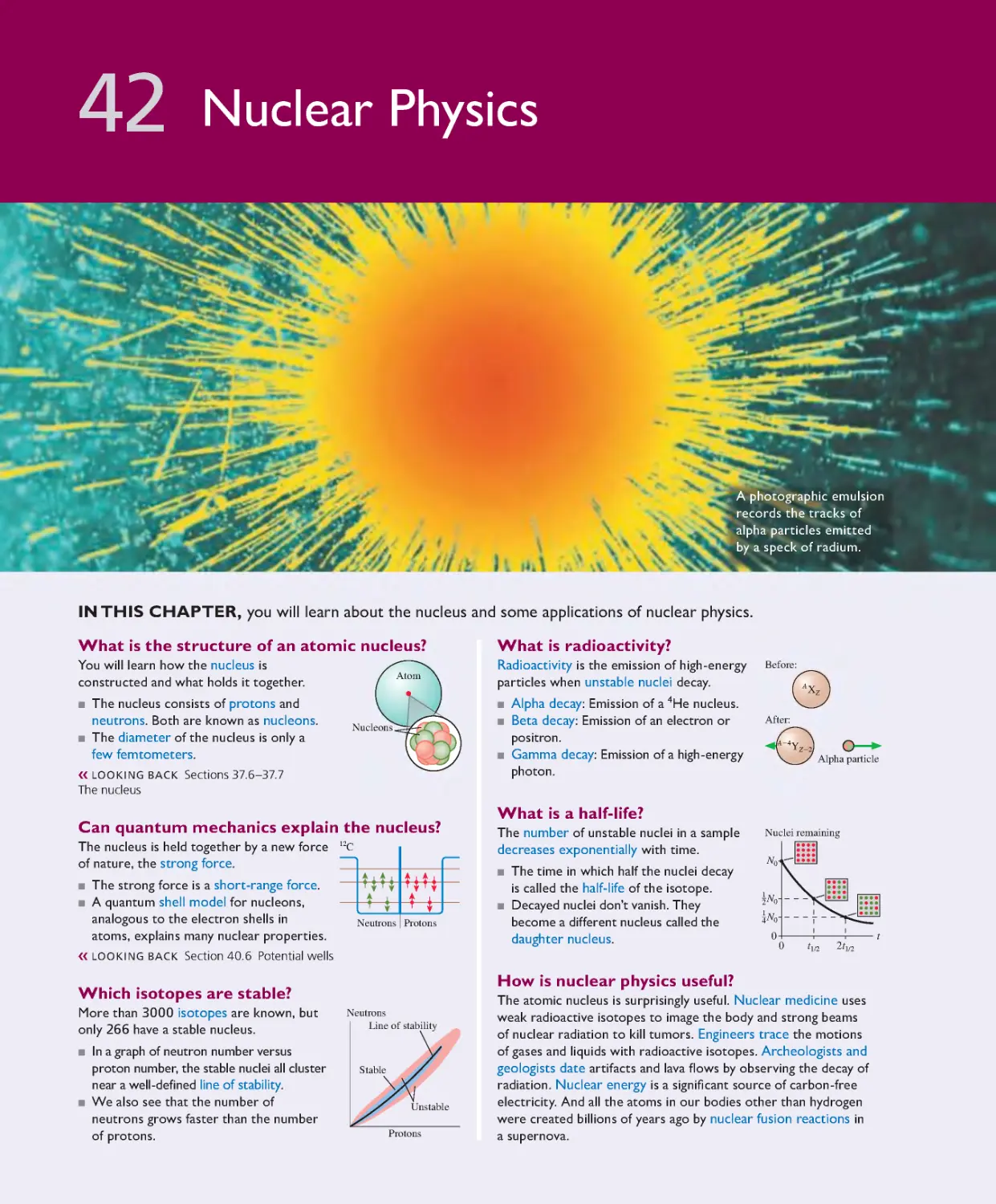 Chapter 42: Nuclear Physics