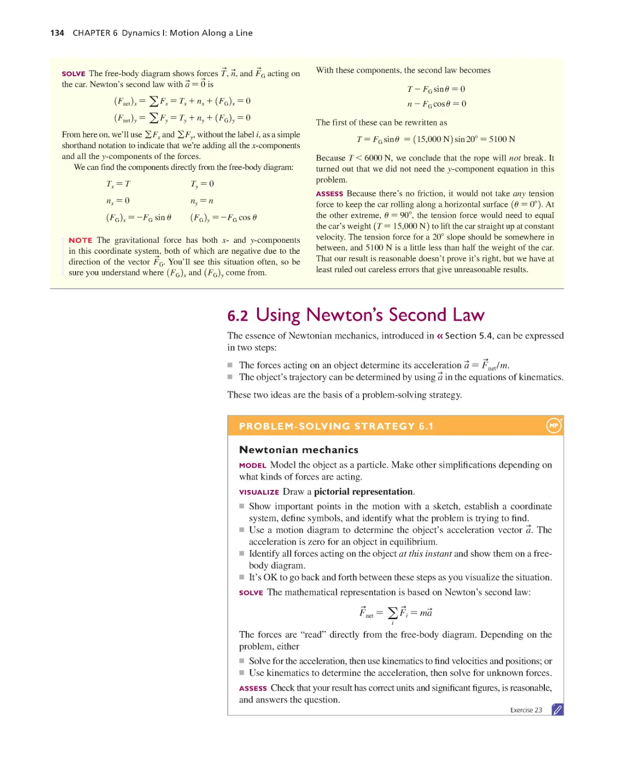 6.2. Using Newton’s Second Law