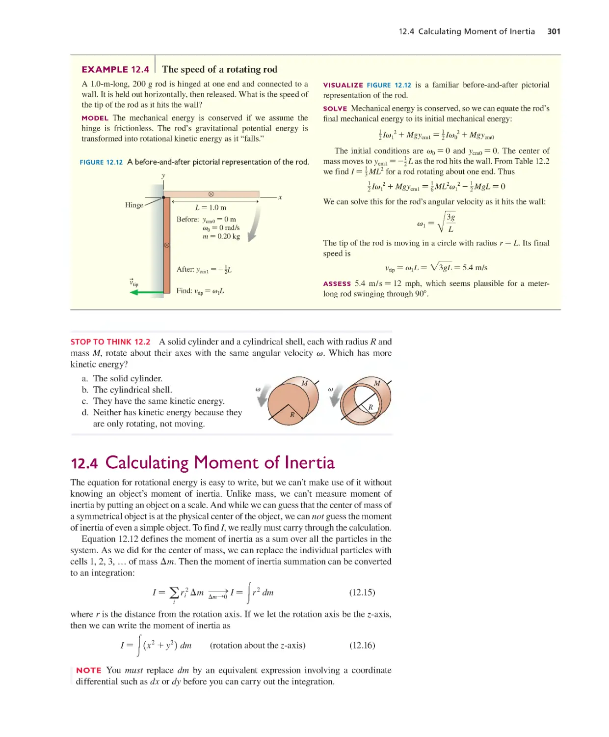 12.4. Calculating Moment of Inertia