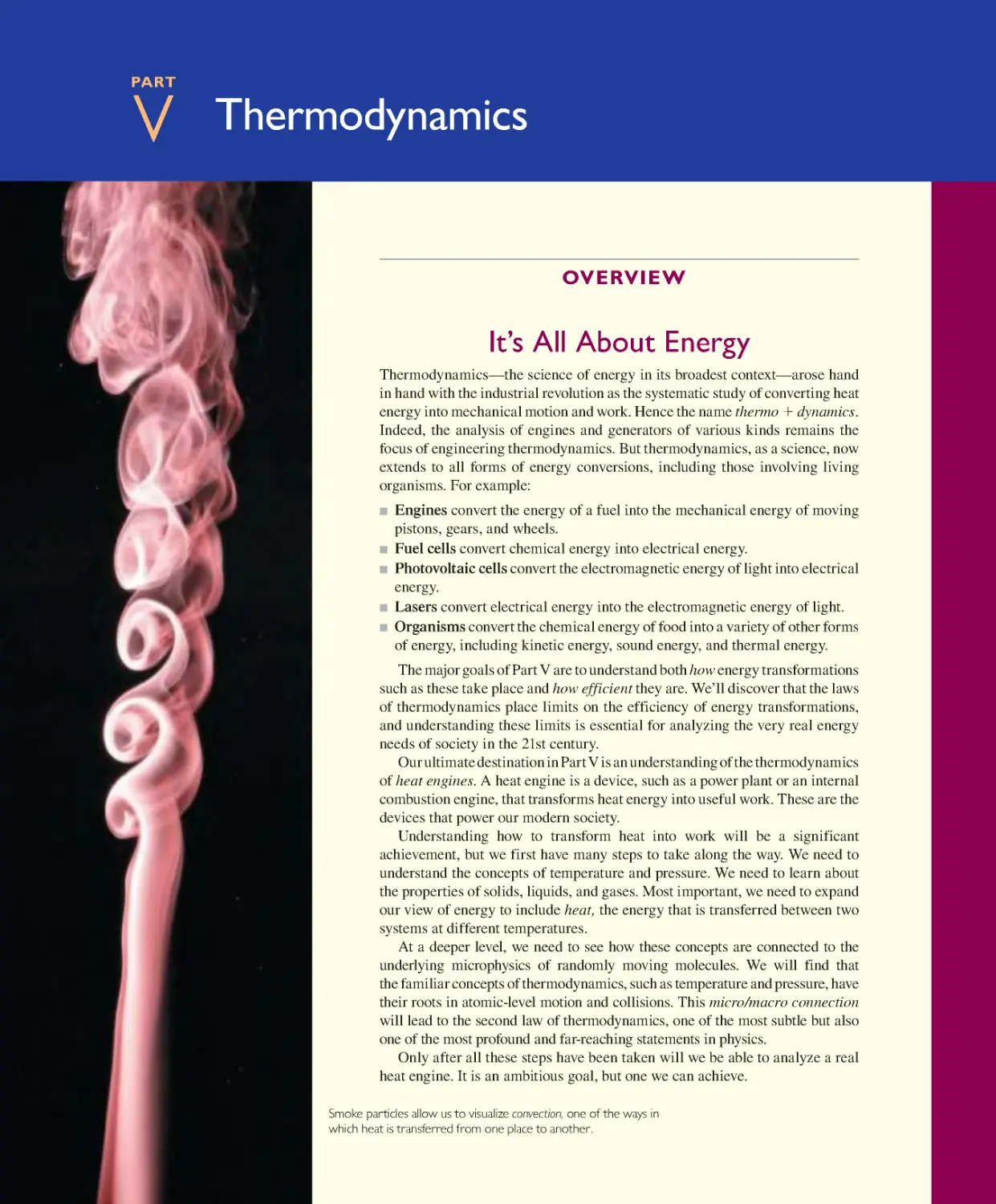 Part V: Thermodynamics: Overview: It’s All About Energy