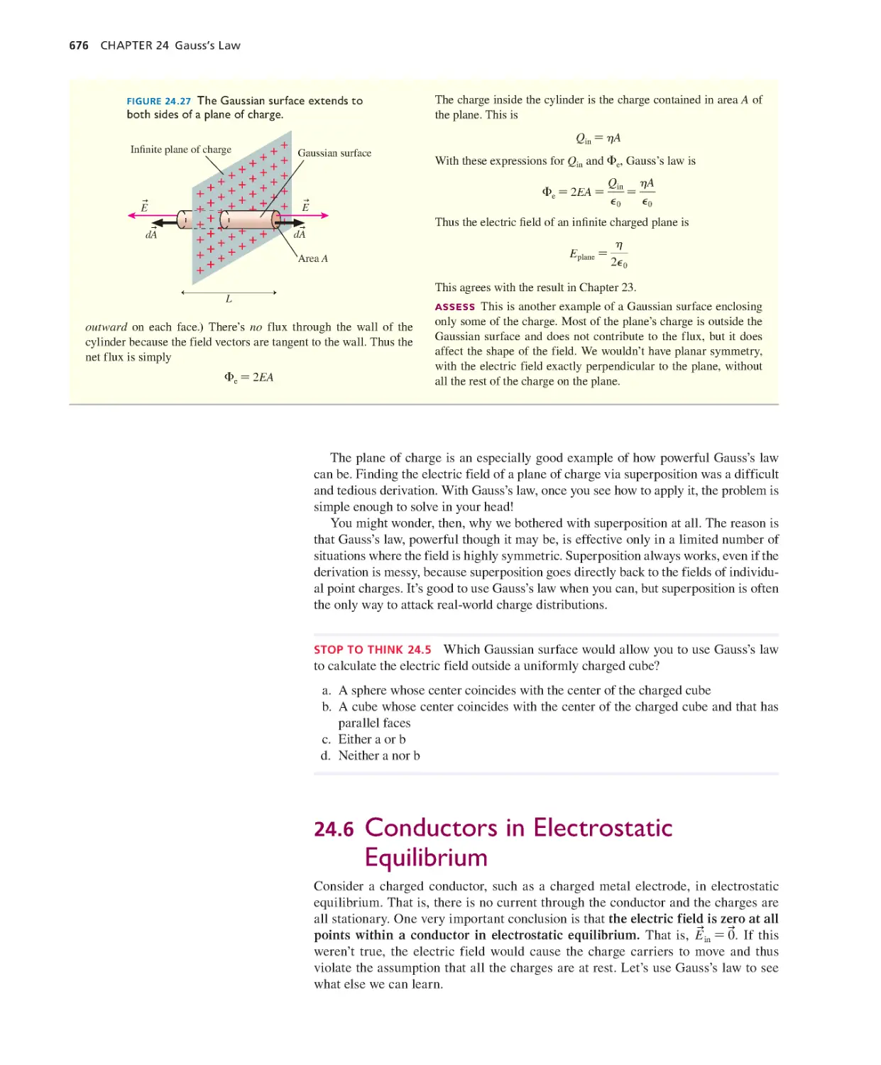 24.6. Conductors in Electrostatic Equilibrium