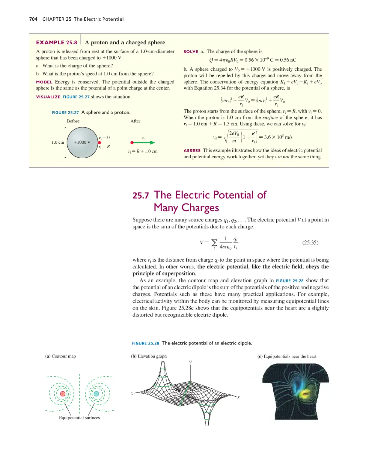 25.7. The Electric Potential of Many Charges