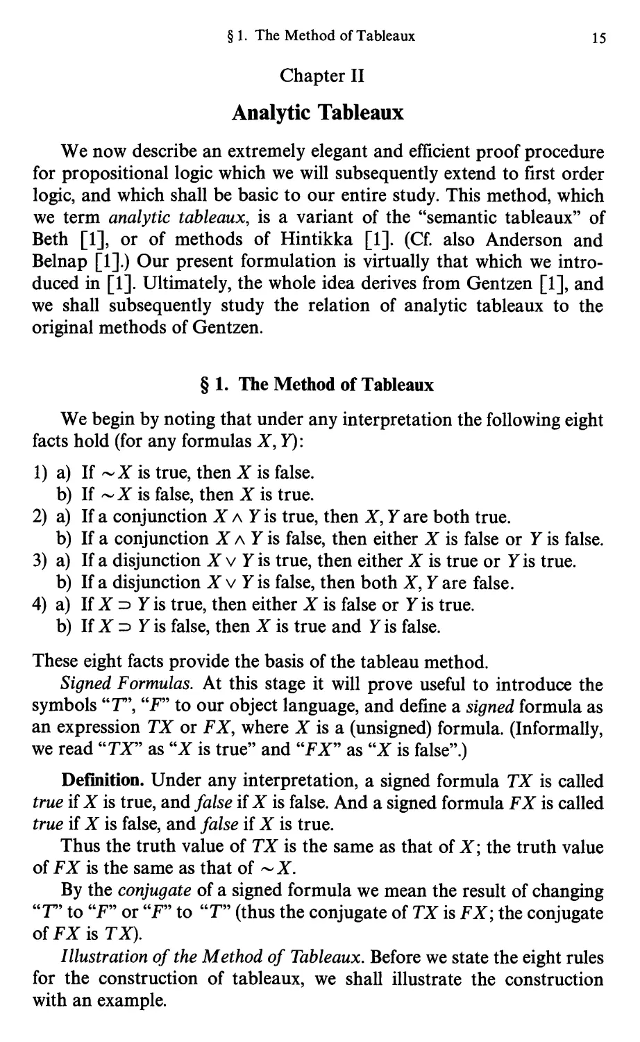 2 Analytic Tableaux