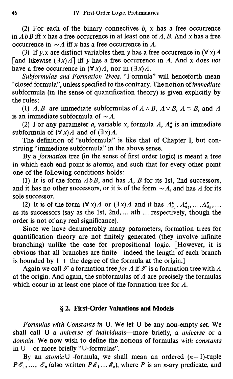 4.2 First-Order Valuations and Models