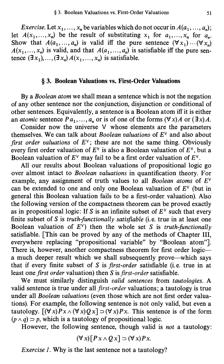 4.3 Boolean Valuations vs. First-Order Valuations