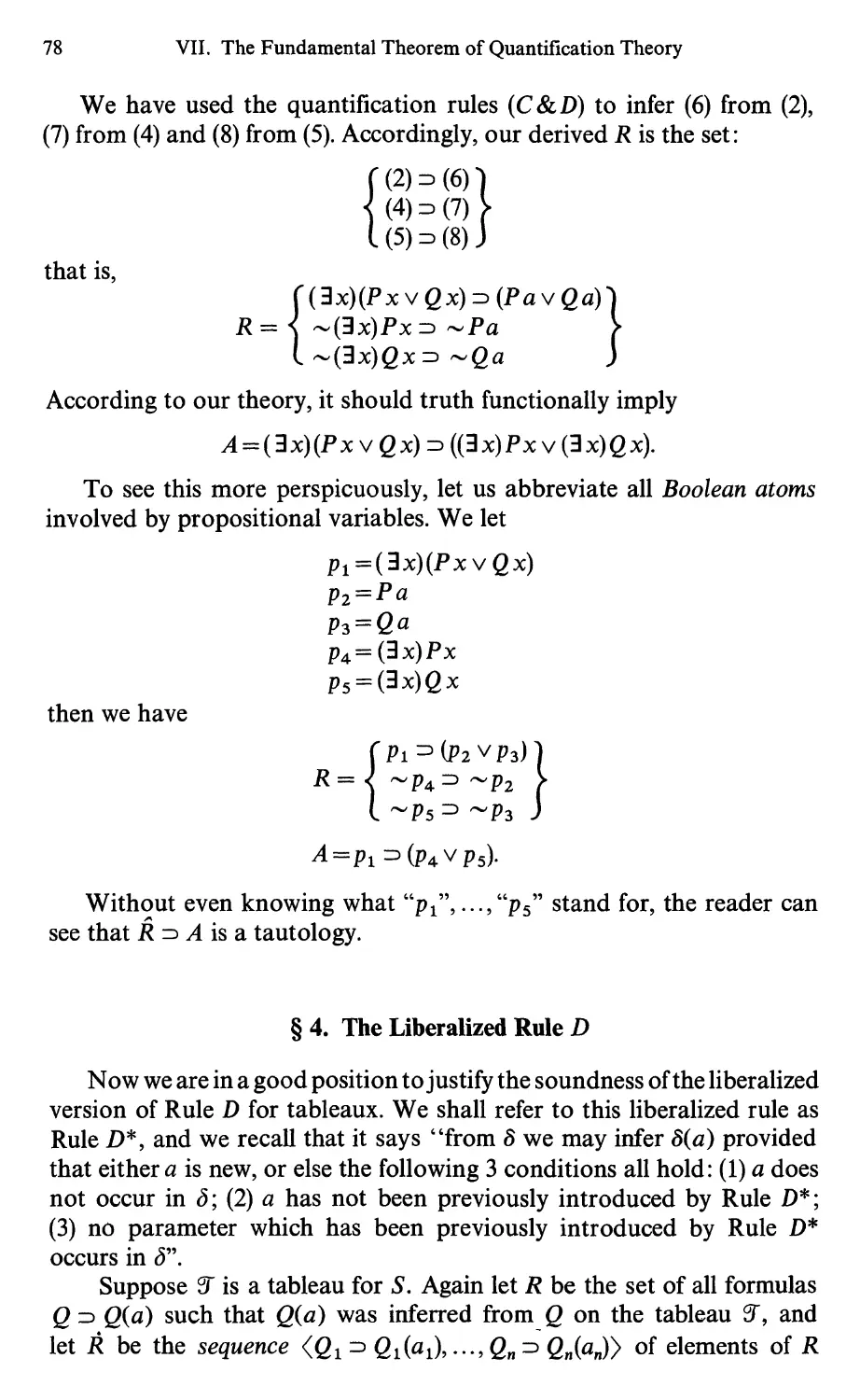 7.4 The Liberalized Rule D