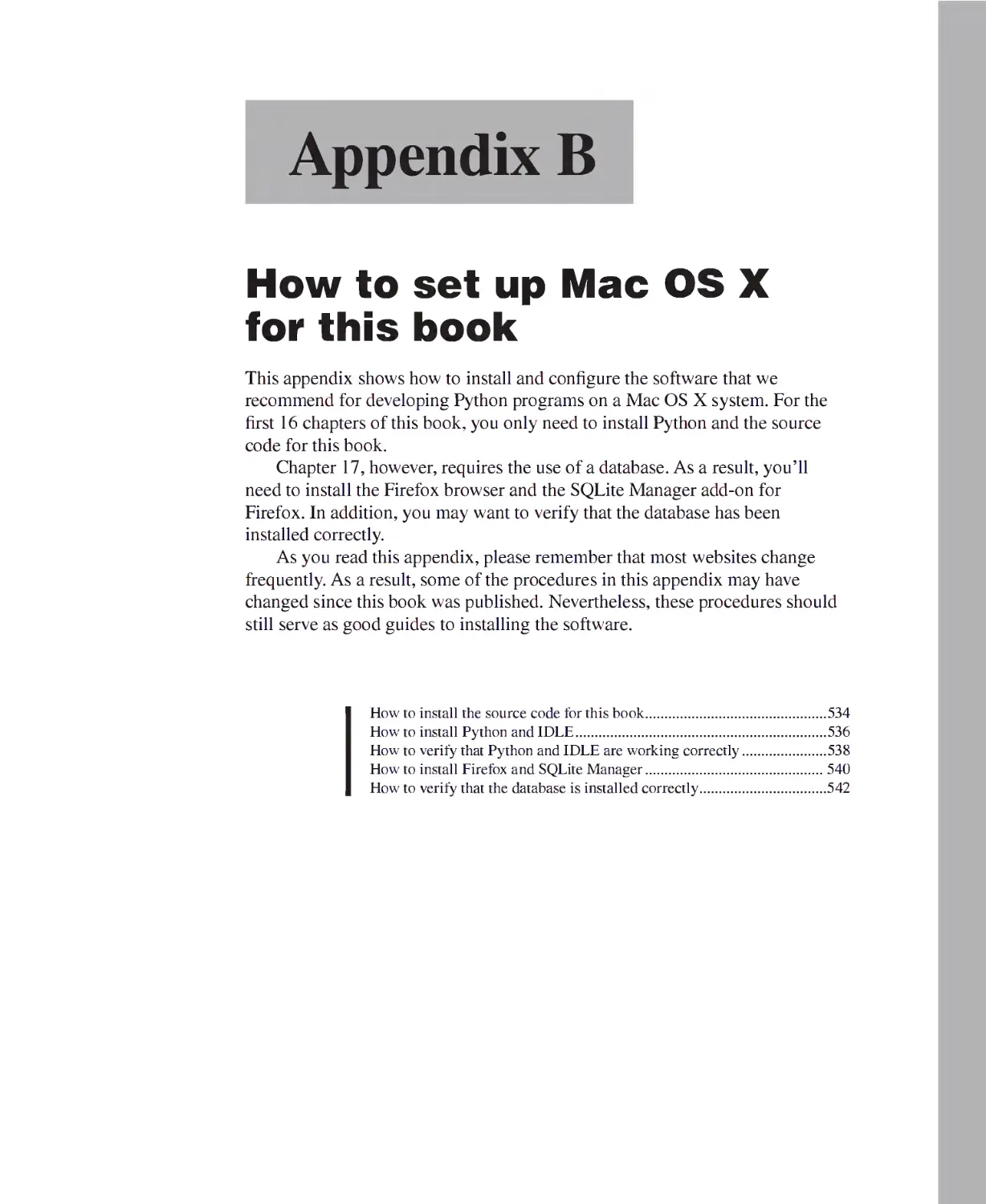 Appendix B - How to Set Up Mac OS X for This Book