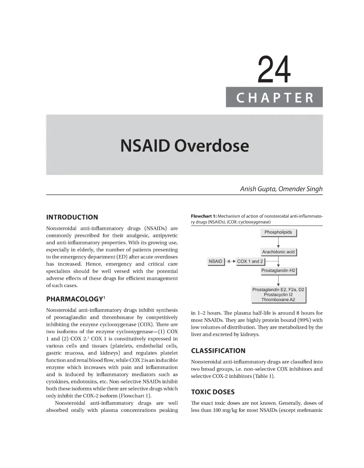 Chapter 24: NSAID Overdose