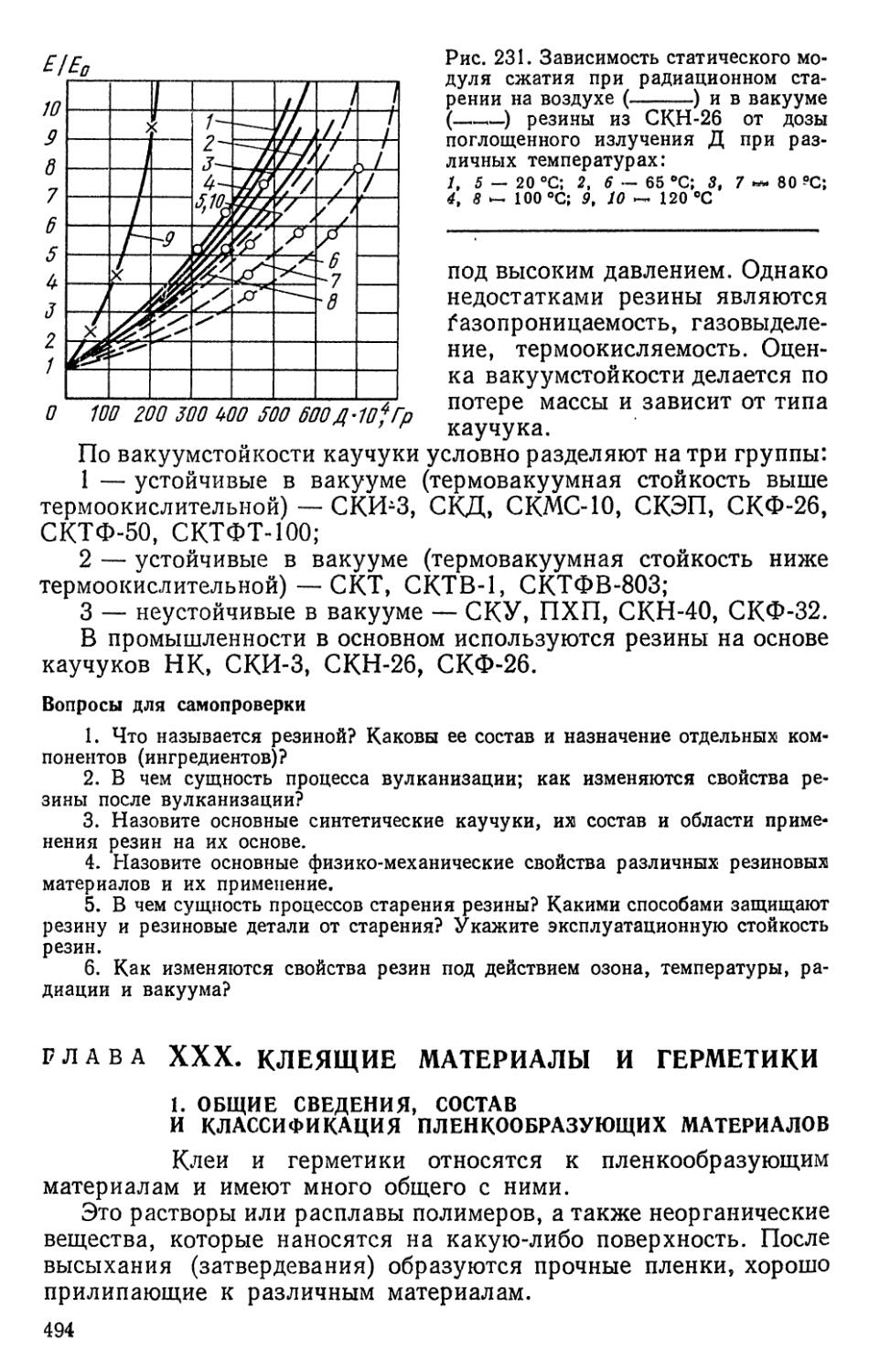 Вопросы для самопроверки
Глава XXX. Клеящие материалы и герметики