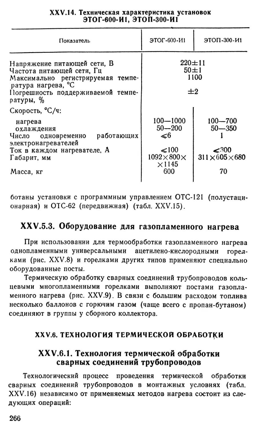 25.5.3 Оборудование для газопламенного нагрева
25.6 Технология термической обработки