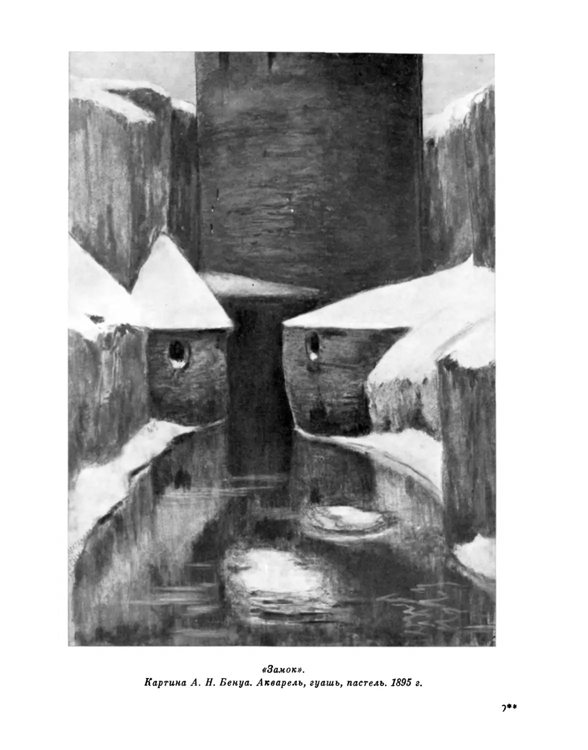 «Замок». Картина А. Н. Бенуа