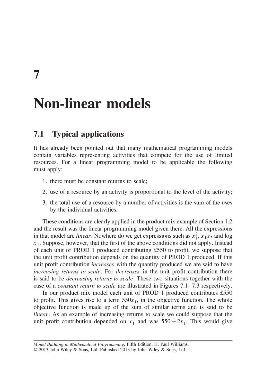 Chapter 7 Non-linear models