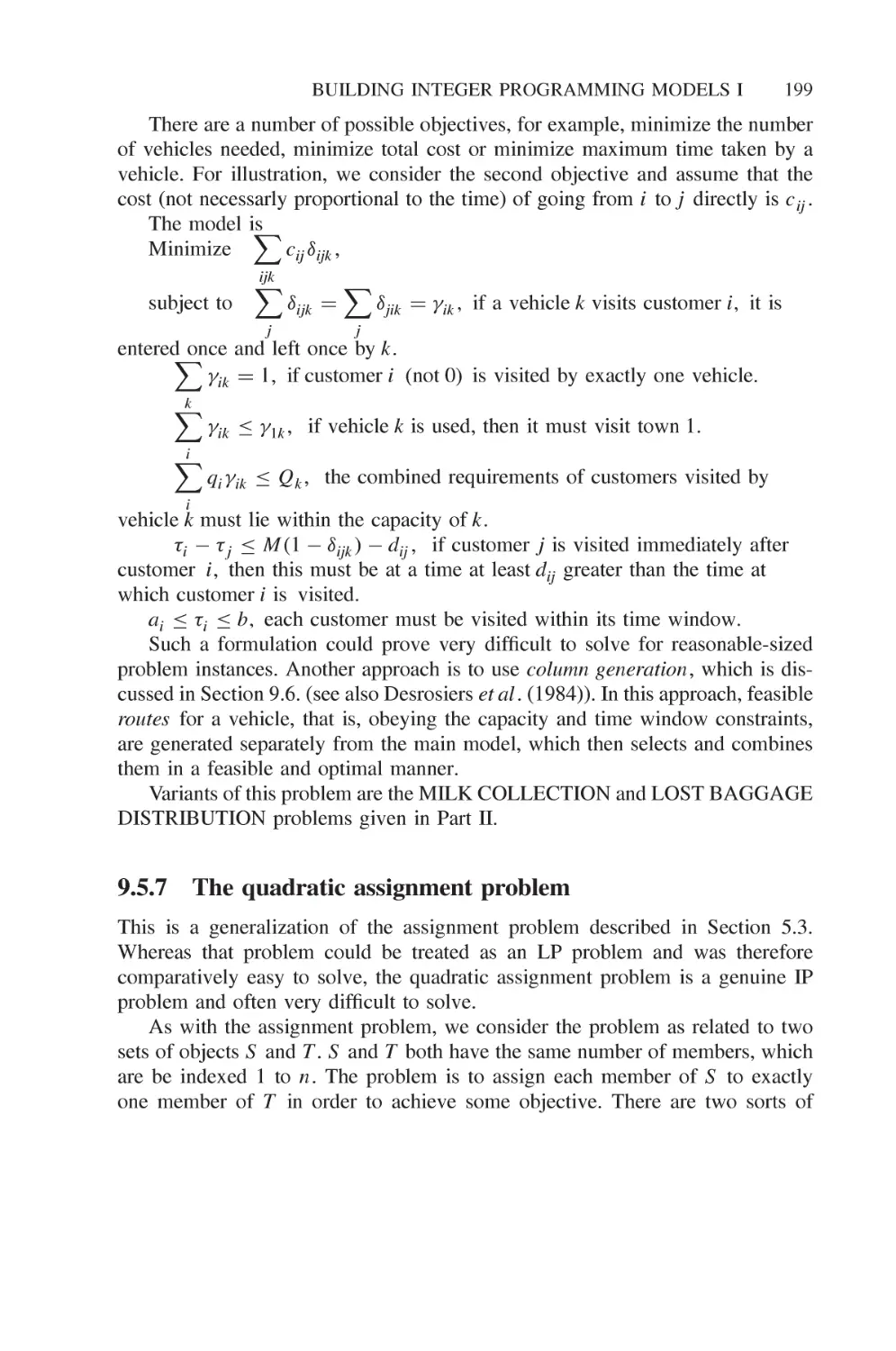 9.5.7 The quadratic assignment problem